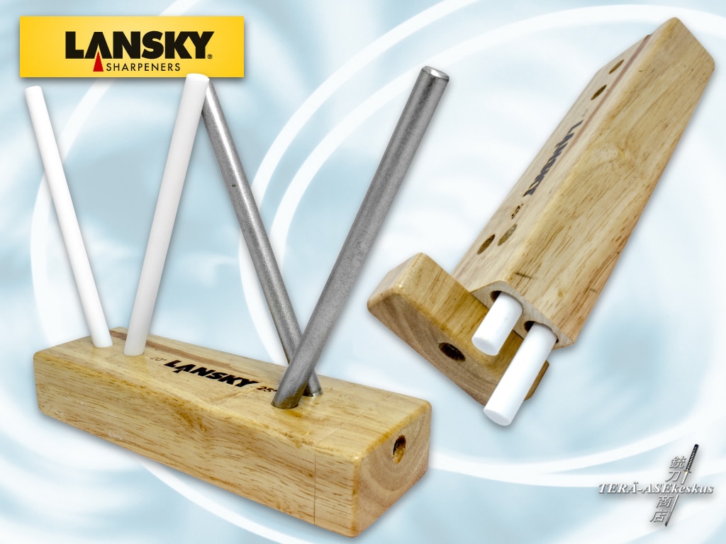Lansky Deluxe Turn-Box Crock Stick Sharpener (Medium/Fine Grit) LCD5D -  Blade HQ