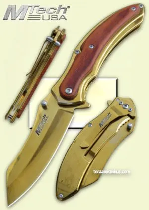 MTech USA - Spring Assisted Golden Tanto