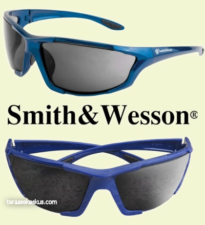 Smith & Wesson 110160 Major Shooting Glasses Blue Frame Amber Lens for sale online 