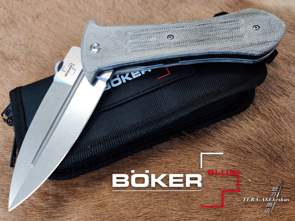 Folding Knife - Böker Plus Pocket Smatchet, micarta handle
