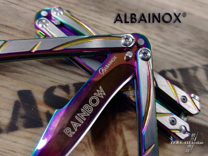 Albainox Rainbow Trident Balisong perhosveitsi