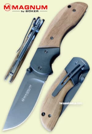 Böker Magnum Pioneer Wood folding knife