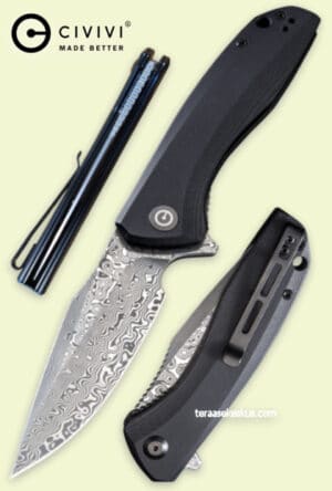 CIVIVI Baklash Damascus C801DS folding knife