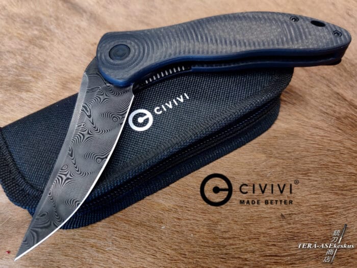 CIVIVI Synergy3 Damascus folding knife