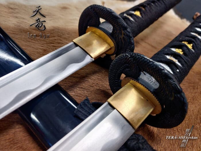 Ten Ryu Shinto Shoto Sword Set with tanto and wakizashi