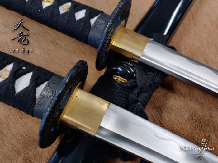 Ten Ryu Shinto Shoto Sword Set with tanto and wakizashi