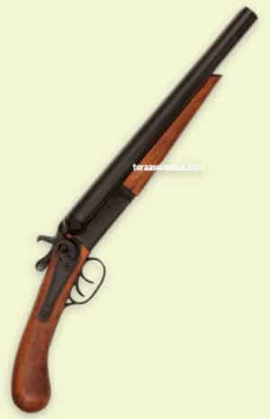 Double Barreled Sawed-off Shotgun 1868 katkaistu rinnakkaispiippuinen haulikko 1