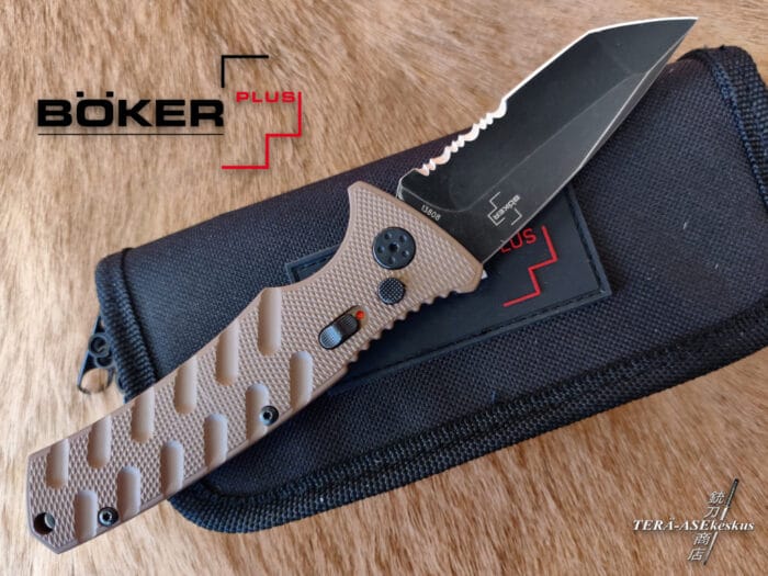 Böker Plus Strike Tanto Coyote 01BO425 automatic knife
