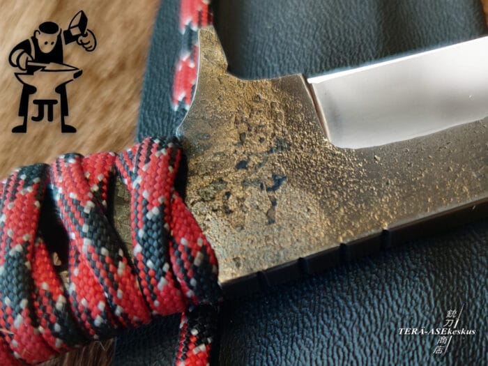 JT Pälikkö Custom Tanto Neck Knife käsin taottu kaulaveitsi