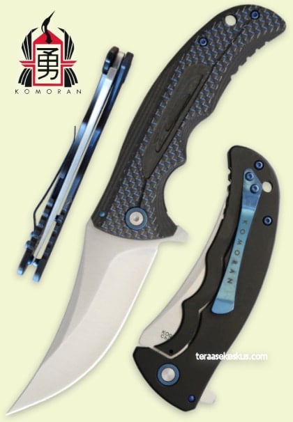 Komoran Persian Framelock Carbon Fiber/G10 folding knife