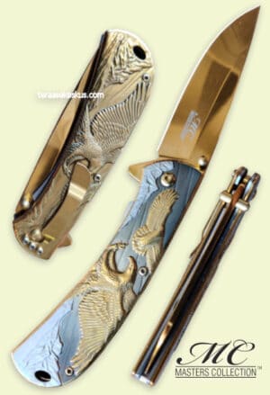 Master's Collection Where Eagles Dare Spring Assisted folding knife