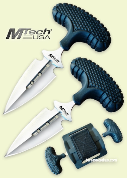 Mtech Defense Twin Push Dagger Knife Set