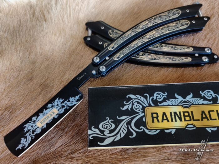 RainBlack Razor Balisong butterfly knife