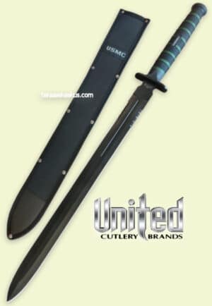 United Cutlery USMC Blackout Combat Sword taktinen miekka