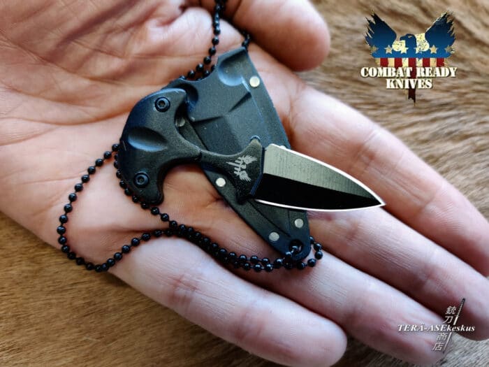 Combat Ready Push Dagger Neck Knife kaulaveitsi nyrkkitikari