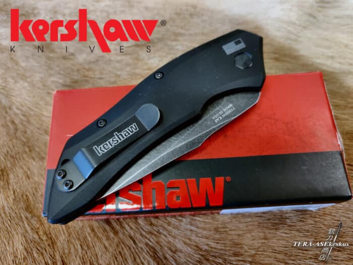 Kershaw Launch 1 Blackwash automatic folding knife