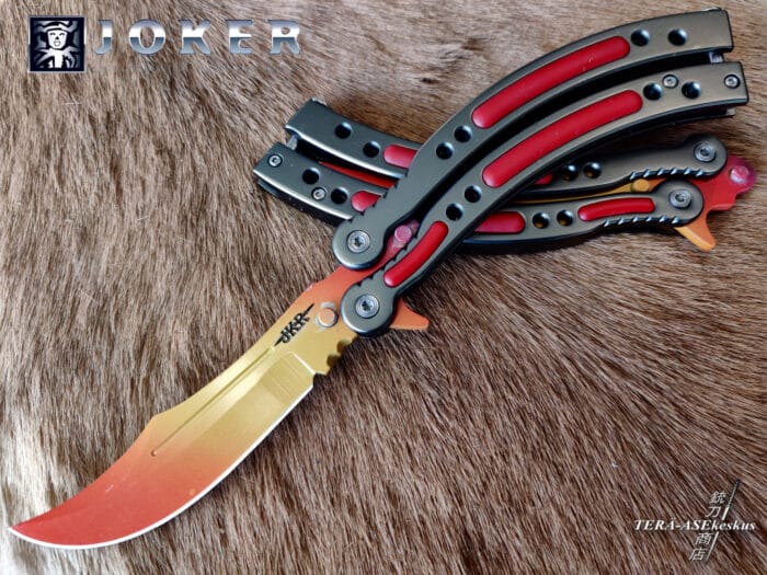 Joker Counter Strike II Balisong butterfly knife