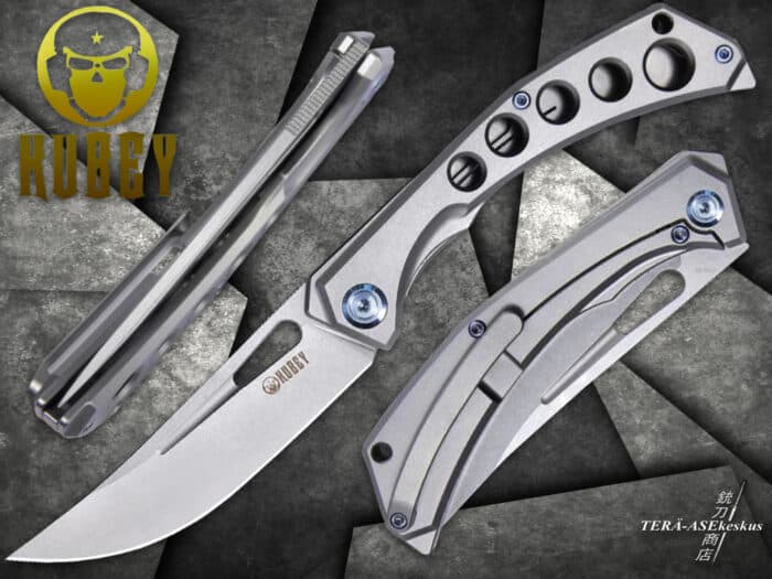 Kubey Ishtar Titanium Frame Lock folding knife