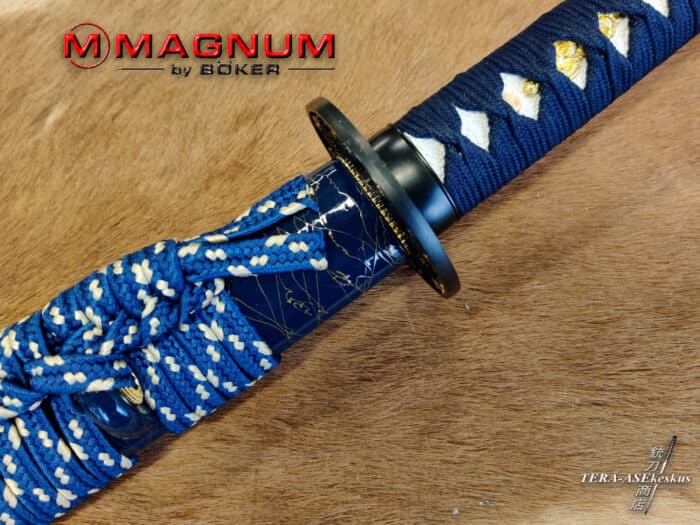 Böker Magnum Yoshida Katana Dark Blue katana japanilainen samuraimiekka