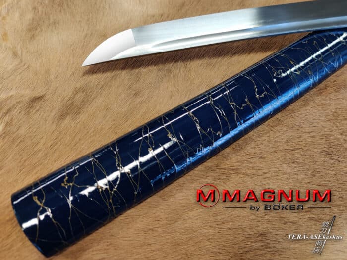 Böker Magnum Yoshida Katana Dark Blue katana japanilainen samuraimiekka