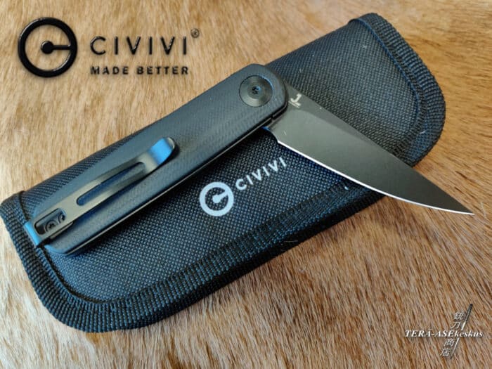 CIVIVI Lumi Blackwash folding knife