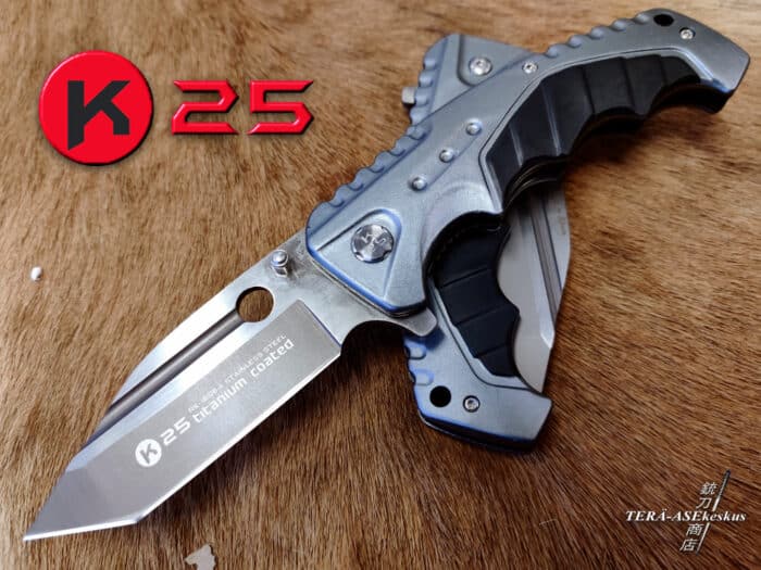 K25 FOS Titanium Tanto Folding knife