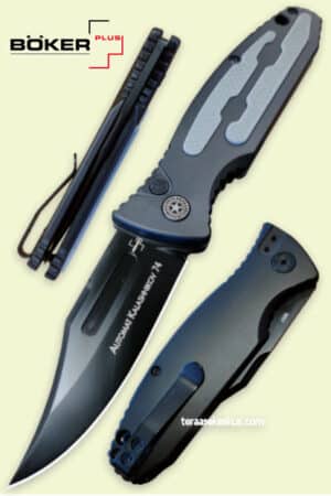 Böker Plus Kalashnikov 74 Auto All Black folding knife