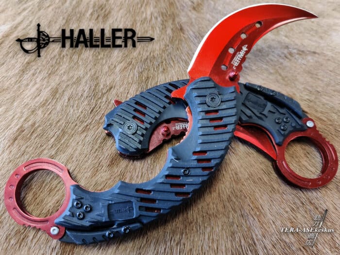Haller Knife Reverse Blade Karambit A/O folding knife