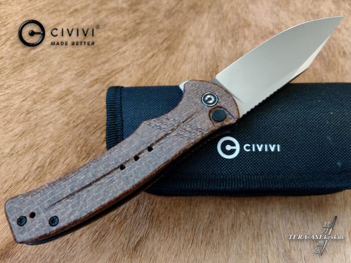 CIVIVI Cogent Flipper Button Lock folding knife