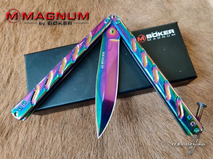 Böker Magnum Rainbow Balisong perhosveitsi