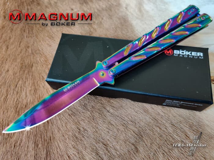 Böker Magnum Rainbow Balisong butterfly knife