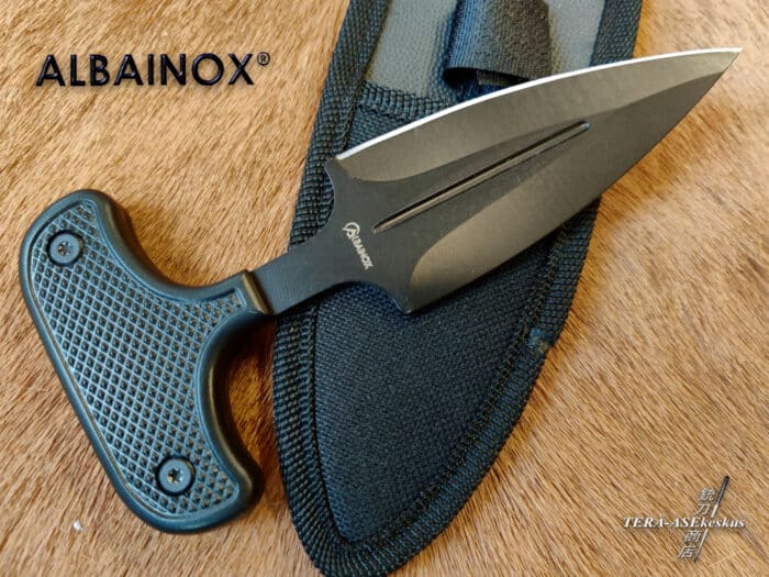 Albainox All Black Combat Push Dagger Knife
