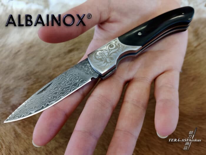 Albainox Damascus Pocket Knife linkkuveitsi