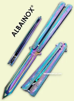 Albainox Titanium Knight Balisong Trainer perhosveitsi