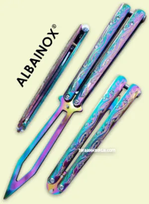 Albainox Titanium Dragon Balisong Trainer perhosveitsi