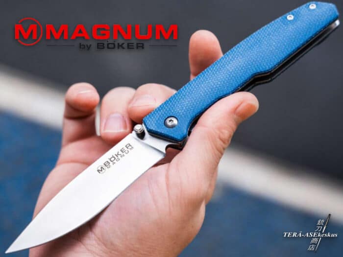 Böker Magnum Deep Blue Canvas folding knife