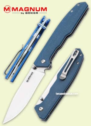 Böker Magnum Deep Blue Canvas folding knife