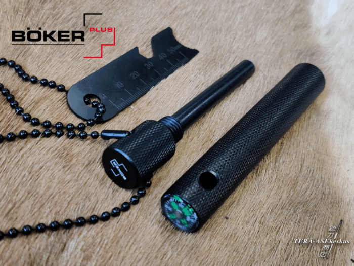 Böker Plus Fire Starter Survival tuluspuikko ja kompassi