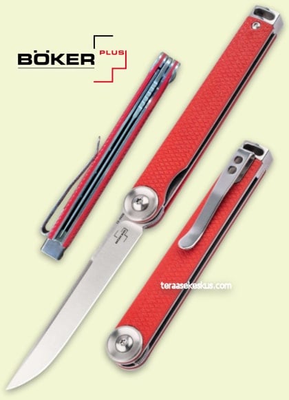 Böker Plus Kaizen Red/Satin folding knife