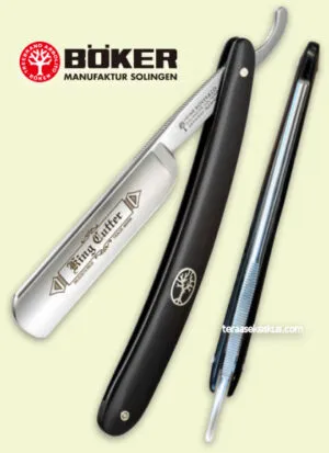 Böker King Cutter Black straight razor
