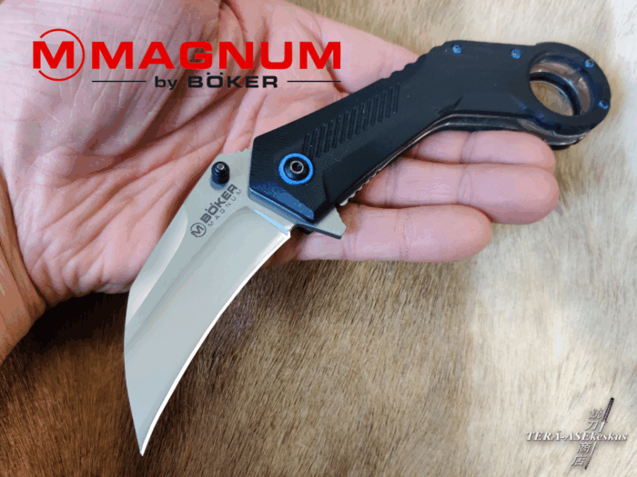 Böker Magnum Veloc jousitoiminen karambit taittoveitsi