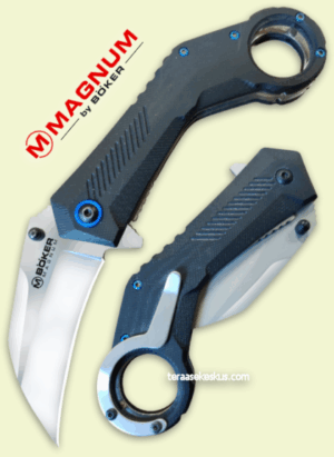 Böker Magnum Veloc jousitoiminen karambit taittoveitsi