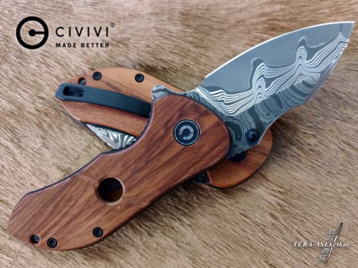 CIVIVI Gordo Damascus folding knife