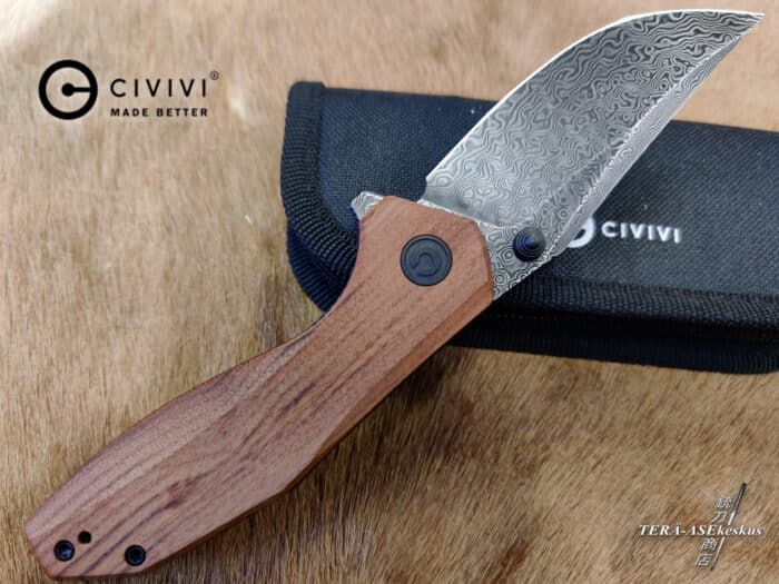 CIVIVI ODD 22 Damascus Flipper folding knife