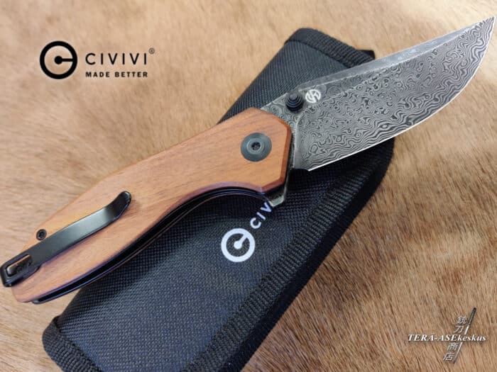 CIVIVI ODD 22 Damascus Flipper folding knife