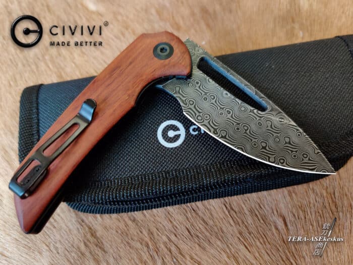 CIVIVI Odium Damascus Flipper folding knife