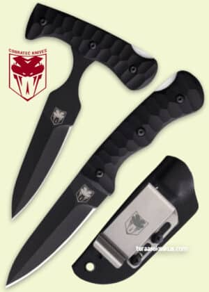 Cobratec Knives Black G10 Folding Push Dagger knife