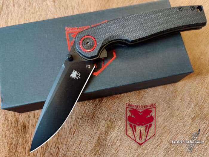 CobraTec Samson D2 Black folding knife