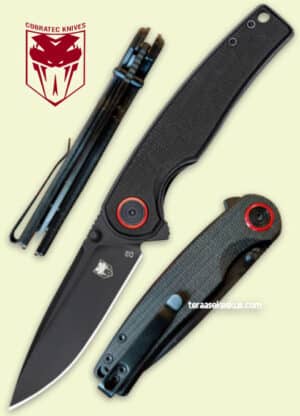 CobraTec Samson D2 Black folding knife
