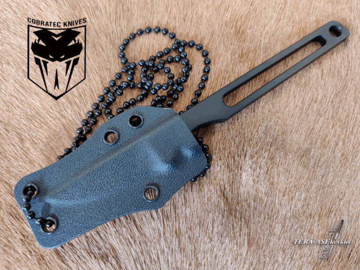 CobraTec Surgeon Black neck knife
